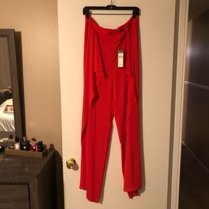 Draped Tie Front Pant